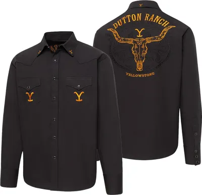 Produktbild von Stars & Stripes Herren Westernhemd YELLOWSTONE »Protect the Family« Schwarz