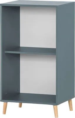Produktbild von Büro Regal mit offenen Fächern SISAK-80 in blau, B/H/T: ca. 50,95/92,6/41 cm