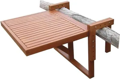 Produktbild von Famanu Balkontisch Klappbar – Inklusive Wandmontage – 60 x 45 cm