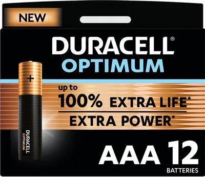 Immagine prodotto di Duracell - Batteria Duracell Optimum AAA 12pcs | Soffio uno 12 pezzi