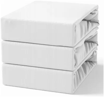 Produktbild von MAKAR Baumwoll Jersey Spannbettlaken mit Gummizug 160x200 Weiß