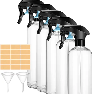 Produktbild von Sprühflaschen 500 ml - Mit Beschreibbaren Etiketten - Nachfüllbar - Haushalt Garten Friseurbedarf