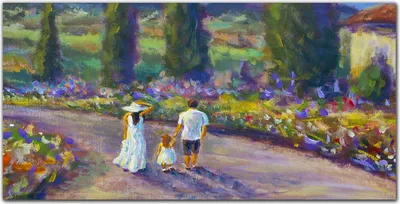 Produktbild von Coloray Bild aus Leinwand 120x60 Leinwand Dekoration - Stammbaum Blüten