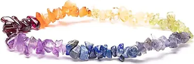 Produktbild von Armband 7 Chakras Edelsteinchips elastisch online bestellen
