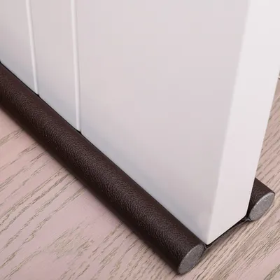 Produktbild von 3x Zugluftstopper für Türen - 96 cm Doppelseitiger Luftzugstopper Zuschneidbar - Tür Zugluftstopper - braun