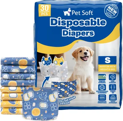 Produktbild von Hundewindeln klein, super saugfähig, 30 Stück, für kleine Hunde und Katzen