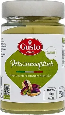 Produktbild von Gusto Pistaziensaufstrich Glas 190g