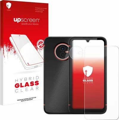 Produktbild von upscreen Schutzglas für Gigaset GX4 Pro (Display+Kamera) Schutzfolie Panzer Folie Glas Display Schutz klar