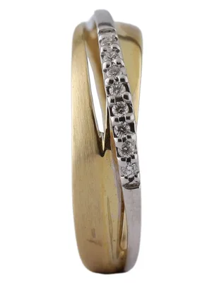 Produktbild von MIAMAR 1146871 Damen Ring 14 Karat (585) Gelbgold Bicolor 54 (17.2)