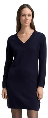 Produktbild von TOM TAILOR Damen 1049139 Strickkleid Mit Kaschmir-Anteil, 13160 - Knitted Navy M