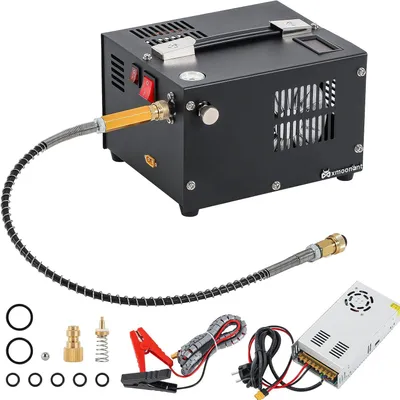 Image de Compresseur d'air haute pression portable, 300 bars, pour carabines à air comprimé PCP et réservoirs de paintball
