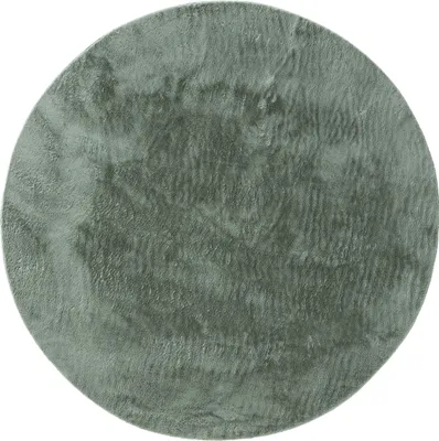 Immagine prodotto di Tappeto in Pelliccia sintetica Interiyou Fargo verde, rotondo, ø 200 cm