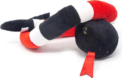 Produktbild von Cornelissen - Kuscheltier - Schlange rot/schwarz - 91 cm