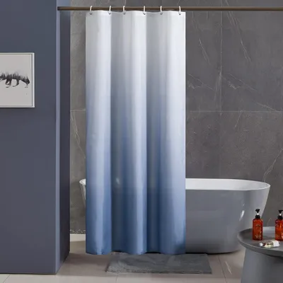 Zdjęcie produktu dla Zasłona prysznicowa tekstylna antypleśniowa wodoodporna 100x200cm z 6 haczykami