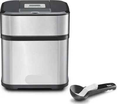 Produktbild von Famanu Eismaschine 1,5 Liter - Edelstahl/Kunststoff - Mit Eislöffel