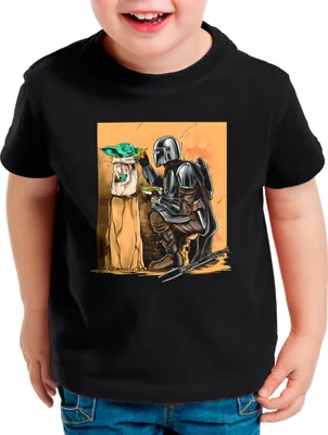 Produktbild von A.N.T. Mandos Ways Kinder T-Shirt yoda mando kopfgeldjäger