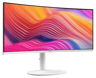 Imagen del producto de MSI Modern MD342CQPW, 86,4 cm (34"), 3440 x 1440 píxeles, UltraWide Quad HD, 4 ms, Blanco