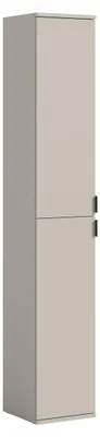 Hochschrank 30x193x34 cm Kaschmir-Nachbildung, 2 Türen, 4 Einlegeböden