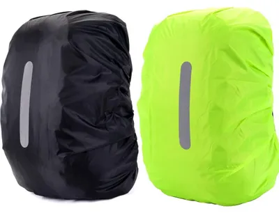 Produktbild von Regenhülle Rucksackhülle Rucksack-Regenschutz - Reflektierend - 100% Polyester - Für Wandern, Camping und Radfahren