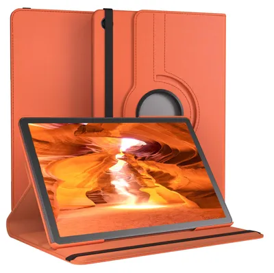 Produktbild von EAZY CASE - Tablet Hülle für Samsung Galaxy Tab A11 Plus Schutzhülle, Tablet Case 360° drehbar in Orange