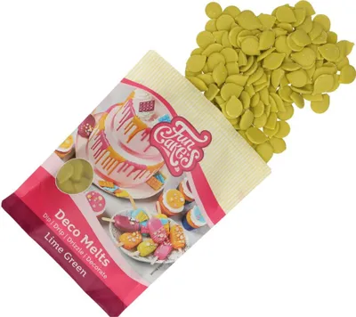Produktbild von Funcakes Deco Melts Lime Green / Limetten Grün 250g