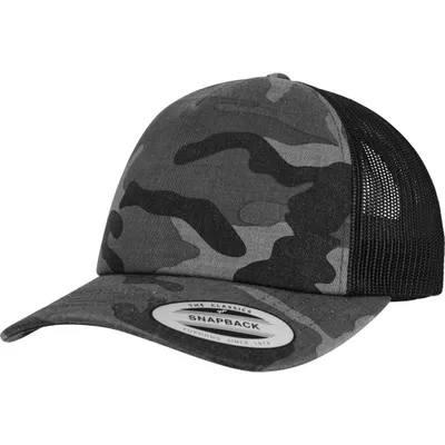 Produktbild von FLEXFIT 6606C | Camo Trucker - Farbe: Dark Camo/Black - Größe: One Size