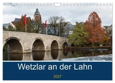 Produktbild von Wetzlar an der Lahn (Wandkalender 2027 DIN A4 quer), CALVENDO Monatskalender