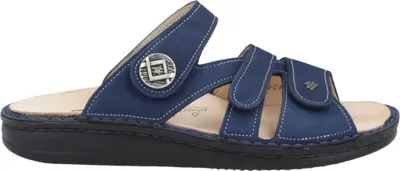 Produktbild von Finn Comfort Pantolette Agueda 1538-007414, Nubukleder, Blau, Fußbett zum Wechseln 39