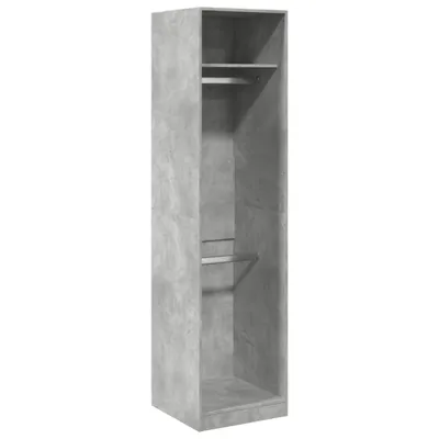 Produktbild von Eleganten-Stil Kleiderschrank Betongrau 50x50x200 cm Holzwerkstoff - Kleiderschränke - Möbel26