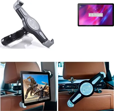 Produktbild von K-S-Trade Tablethalterung kompatibel mit Lenovo Tab P11 Plus KFZ Kopfstützen Halterung 360° Auto Sitzhalterung Headrest Holder Halter Tablet PC