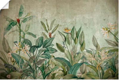 Produktbild von ARTland Poster Exotische Dschungel Landschaft Größe: 120x80 cm