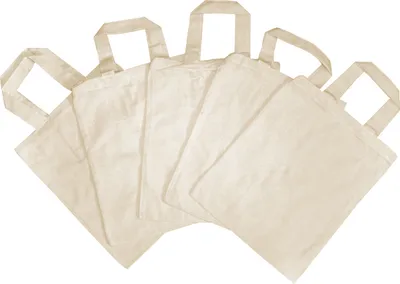 Produktbild von EDUPLAY 230-006 Kinder Stoffbeutel, unbedruckt, 22x27cm, 100% Baumwolle, natur (5er Pack)