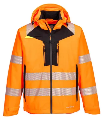 Produktbild von Portwest DX462 DX4 Hi-Vis Shell Regenjacke Orange Gr. XL