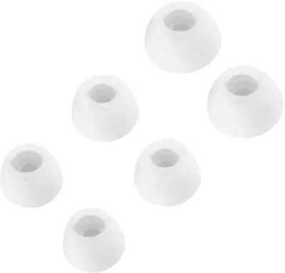Productafbeelding van Zachte siliconen vervangende in-ear oordopjes voor Soundcore P20i/R50i - 3 maten, 3 paar (wit)