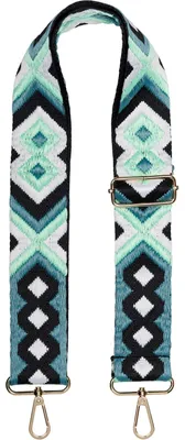 Produktbild von styleBREAKER Taschen Schulterriemen verstellbar mit buntem Ethno Muster, Wechsel Taschengurt, Karabiner, Handyband 02013024