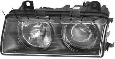 Produktbild von VAN WEZEL Scheinwerfer Links für BMW 3 Limousine (E36) 0640963