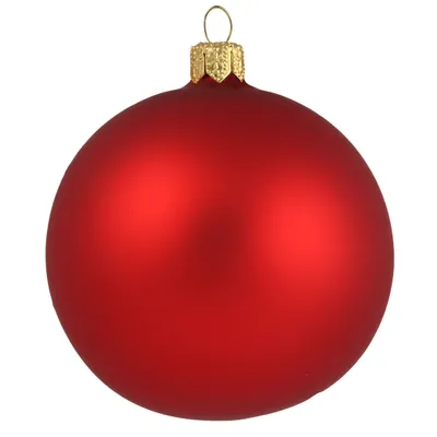 Produktbild von Rote Weihnachtskugel matt