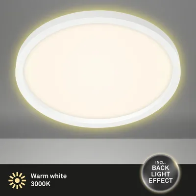 Produktbild von LED Deckenleuchte Deckenlampe inkl. Backlight-Effekt 22 W Weiß Ø42,5cm Briloner