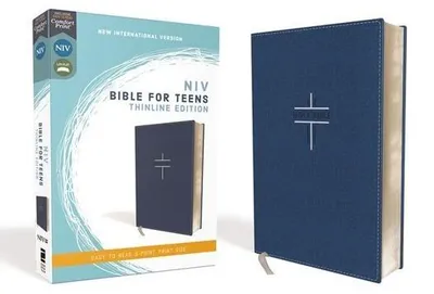 Produktbild von Niv, Bible for Teens, Thinline Edition, Leathersoft, Blue, Red Letter Edition, Comfort Print