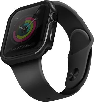 Productafbeelding van Uniq Valencia hoesje voor Apple Watch 4 / 5 / 6 / SE 40mm - Grijs
