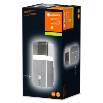 Image de Applique LED exterieure avec détecteur de présence - Acier - 5W - 20cm