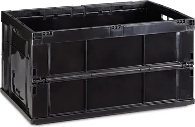 Produktbild von relaxdays składane pudełko 60,0 l czarne 58,5 x 40,0 x 31,5 cm