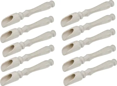 Zdjęcie produktu dla Czerpak nabierak drewniany z rączką mini 11cm 50 sztuk