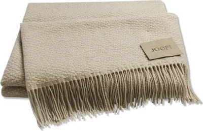 Produktbild von JOOP! Plaid FINE-WOVEN Farbe Natur Größe 130 x 190