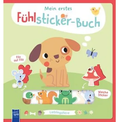 Obrázok produktu pre Mein erstes Fühlsticker-Buch - Lieblingstiere