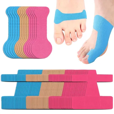 Productafbeelding van 75 stuks Hallux Valgus tape, kant-en-klare kinesiotapes