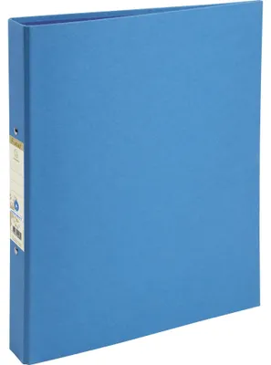 Image de Exacompta 10x Classeur rembordé papier 2 anneaux 30mm A4 Bleu clair 54982E