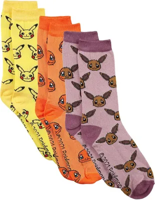 Image de Pokemon Socken 3er-Pack Crew Socks Three Icons (43-46)