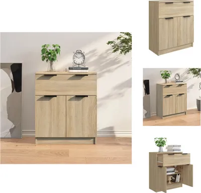 Obrázok produktu pre vidaXL Príborník Sonoma dub 60x30x70 cm materiál na báze dreva - Príborníky
