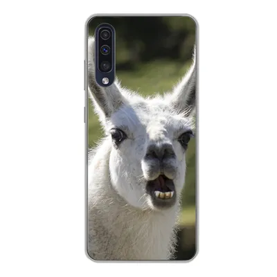 Produktbild von MuchoWow® Handyhülle Schutzhülle Hülle für Samsung Galaxy A50 Lama - Lustig - Kinder - Jungen - Mädchen - Kinder Silikon Softcase Handy Hülle - Mobiltelefonhülle